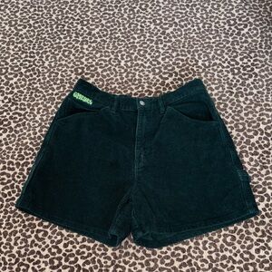 Empyre Laurel Ponderosa Green Corduroy Carpenter Shorts medium boho fall winter